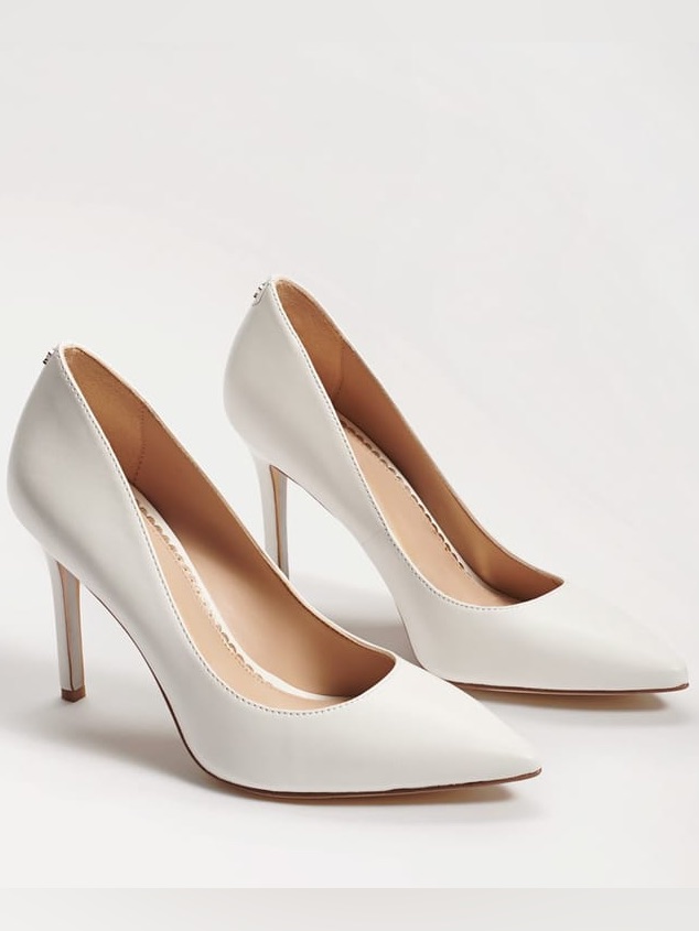 Pointed Toe High Heels In White | Sam Edelman